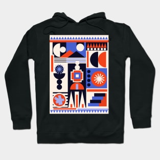 Contemporary Geometric Expression Hoodie